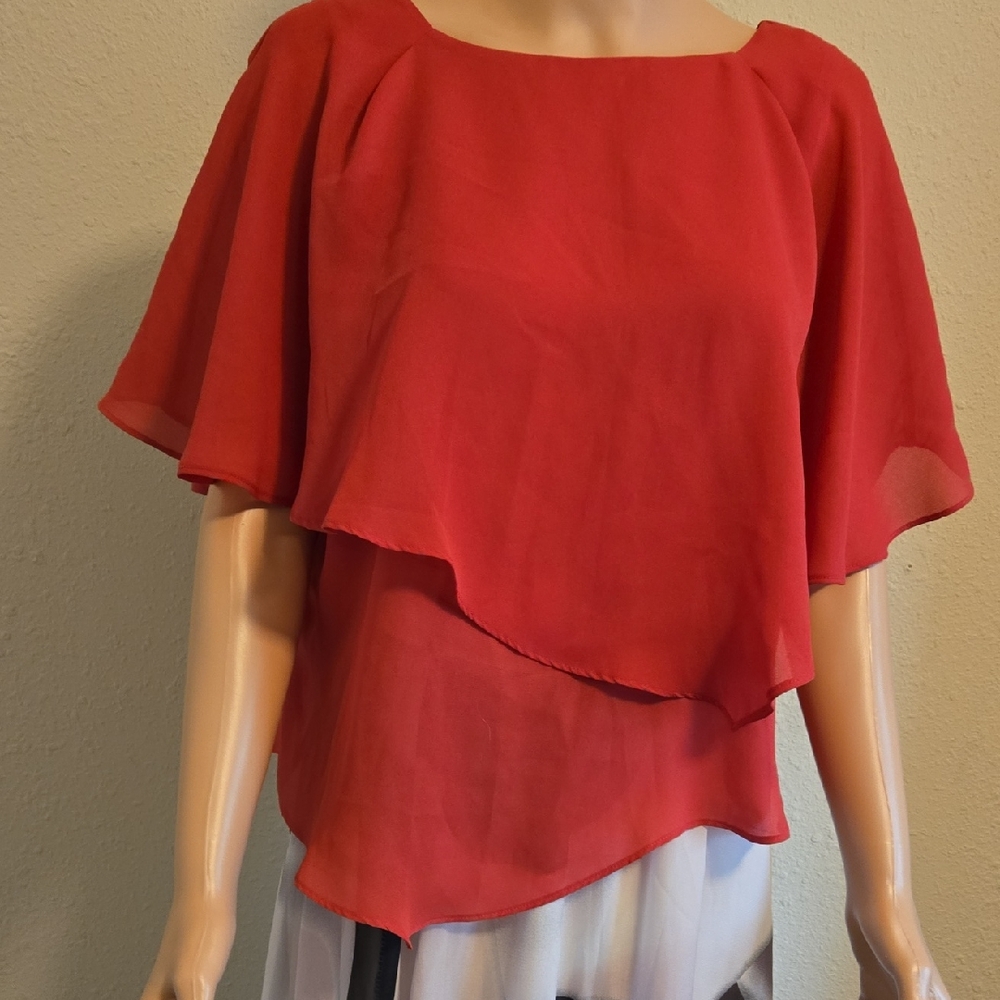 Elegant Red Women's Top
